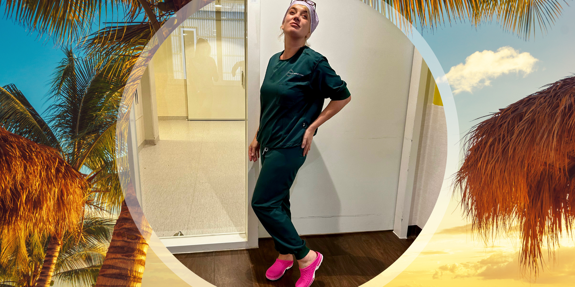 Angelique, CSA-medewerker, geniet van haar tijd op Curaçao, bemiddeld door Healthz.