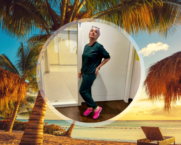 Angelique, CSA-medewerker Angelique, CSA-medewerker, geniet van haar tijd op Curaçao, bemiddeld door Healthz.