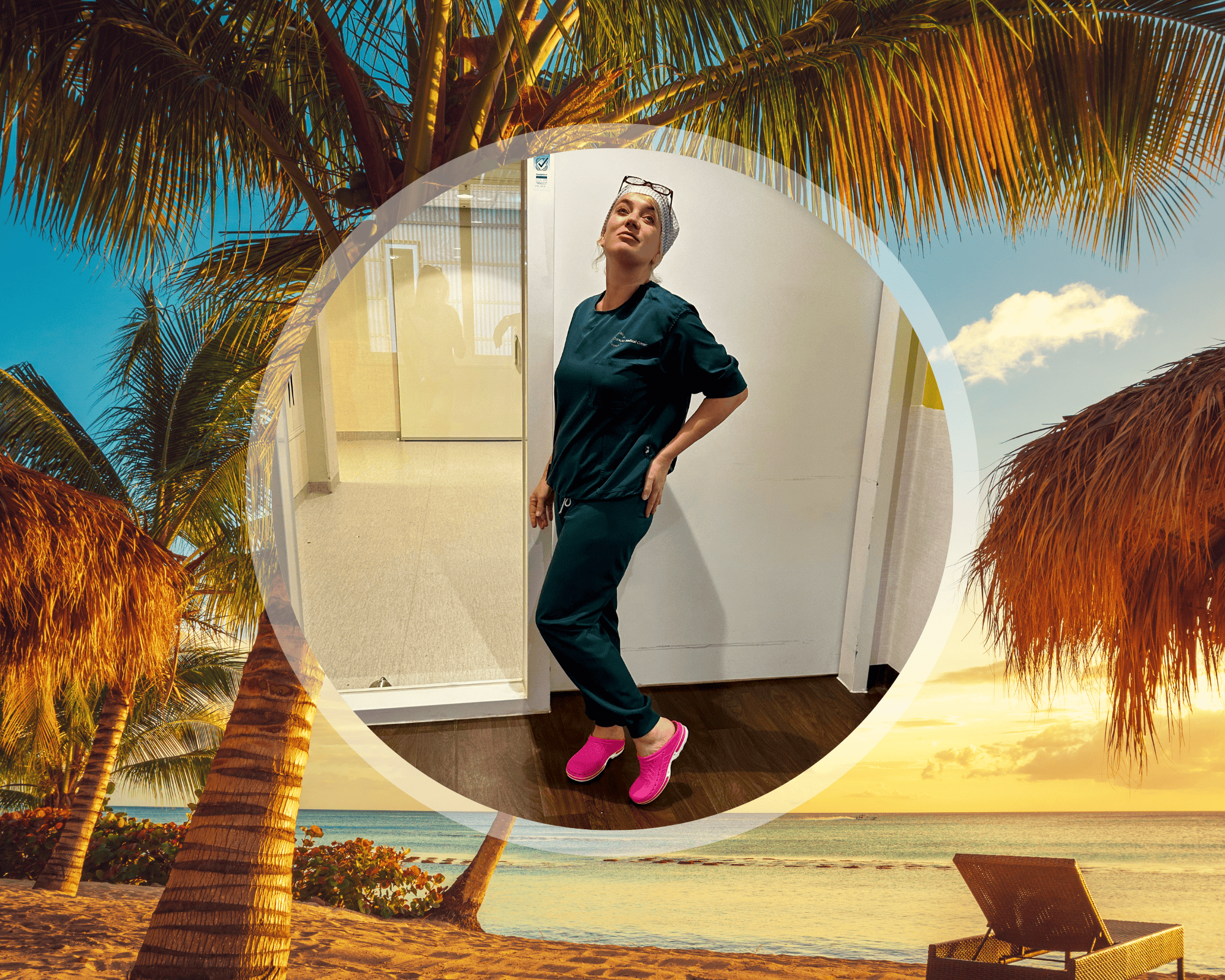Angelique, CSA-medewerker Angelique, CSA-medewerker, geniet van haar tijd op Curaçao, bemiddeld door Healthz.